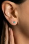 Heliophilia Silver Pendientes de Plata Esterlina 925 Rose